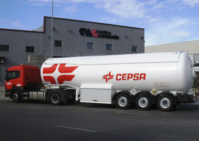 Semirremolque 3 eje para el transporte y distribución de GLP