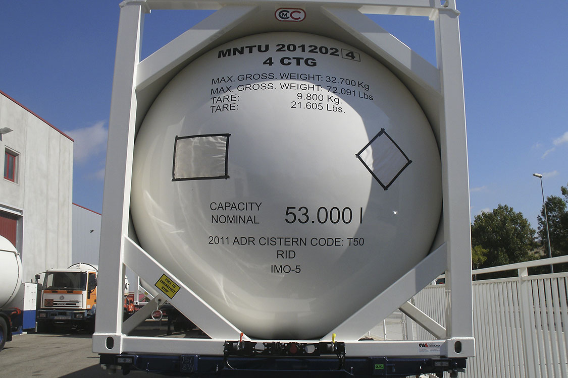 Contenedor 30 pies (39 m3) para el transporte de GLP - Amoníaco