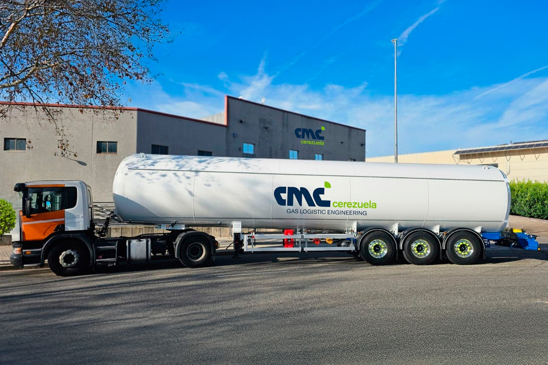 Semirremolque Cisterna para el transporte primario de GLP – Amoníaco. Semirremolque 2 eje para el transporte y distribución de GLP